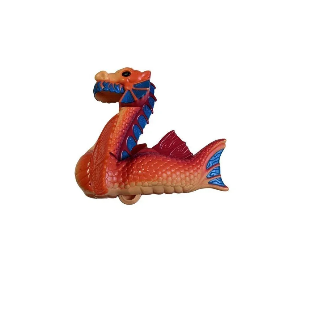 IMAGINEXT SEA SERPENT BEAST FISHER PRICE WATER DRAGON‎ ORANGE 7